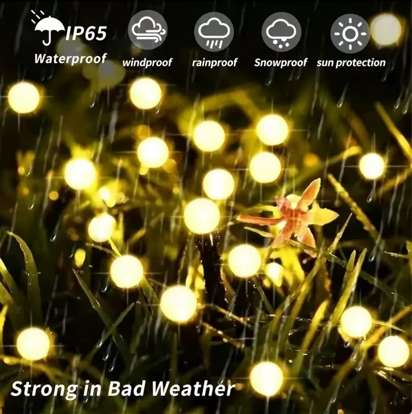 Elegant Solar Garden Lights | Waterproof Outdoor Lights with 120 Lumens | Eco-Friendly Ambiance for Your Patio 8