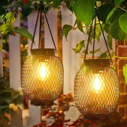 Elegant Solar Lanterns | Outdoor Solar Lanterns with Automatic Dusk Sensor | Waterproof Design for All-Weather Ambiance 1