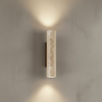 Elegant Travertine Wall Sconce | Modern Up/Down Lighting for Architectural Decor 0