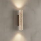 Elegant Travertine Wall Sconce | Modern Up/Down Lighting for Architectural Decor 1
