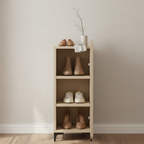 Elegant | Shoe Storage Cabinet with Scalloped Edge Design | 4-Tier Organizer for Entryway Decor 6