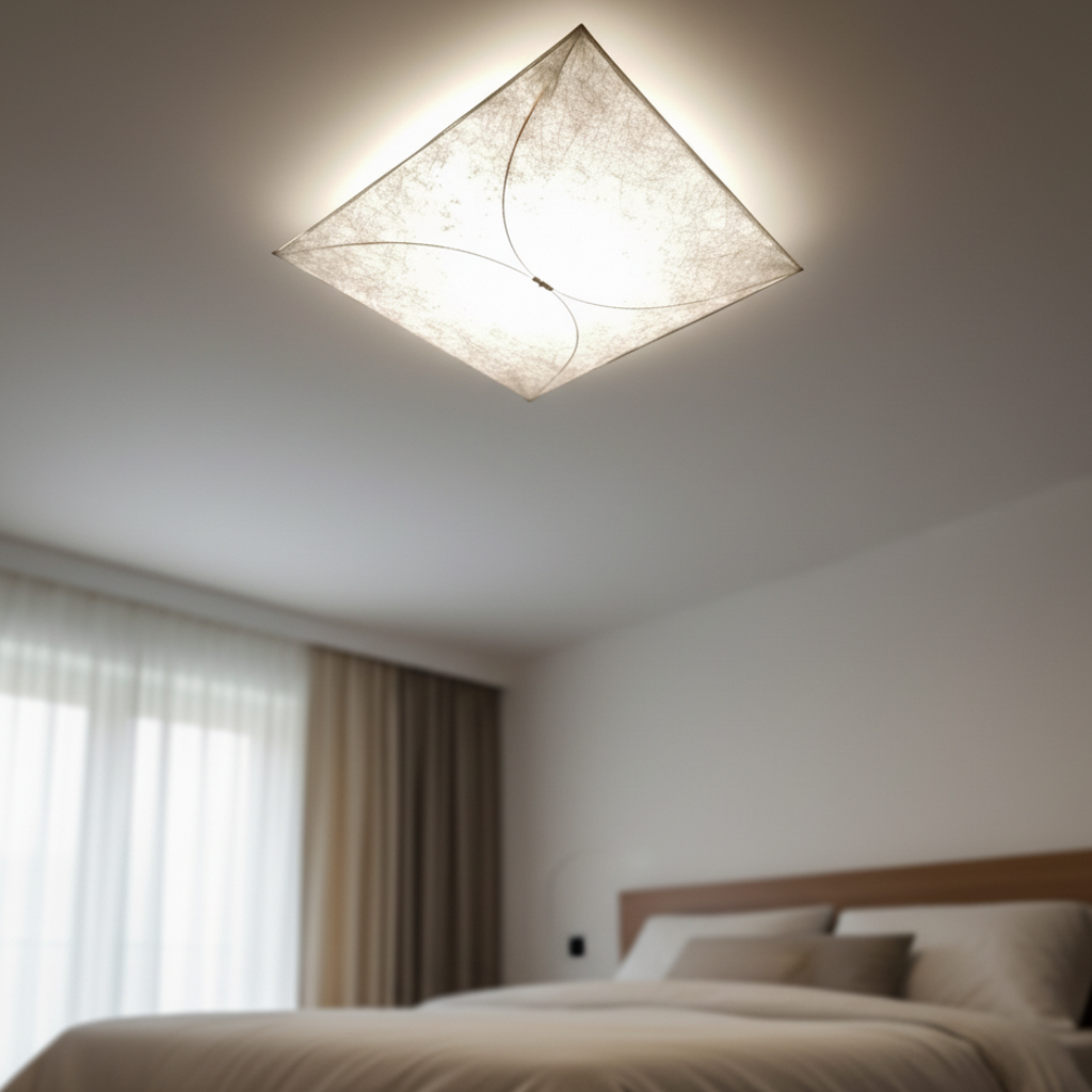 Ethereal Kite Ceiling Light | DuPont Paper Fixture for Soft Illumination 0