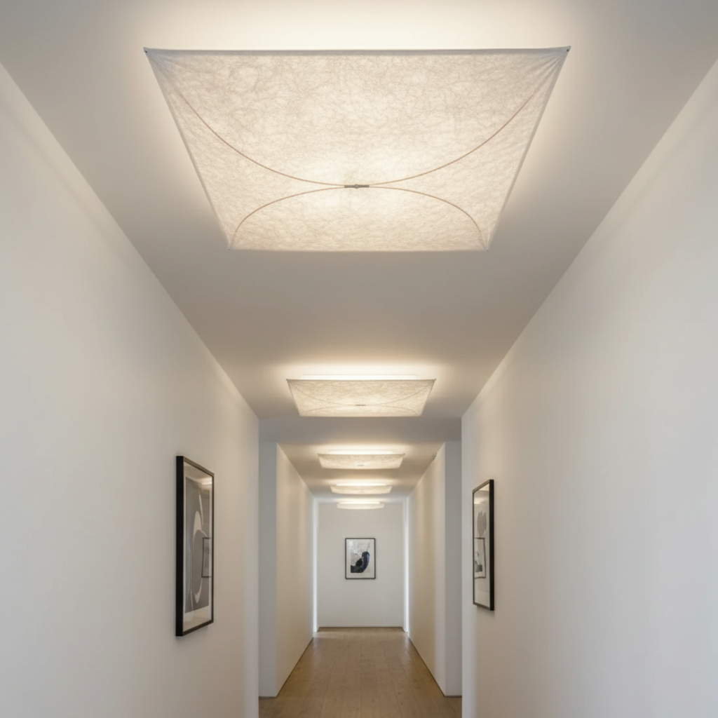 Ethereal Kite Ceiling Light | DuPont Paper Fixture for Soft Illumination 1