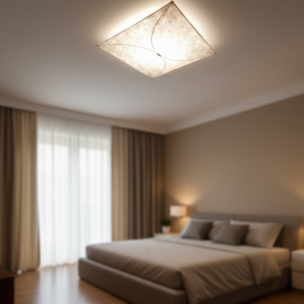 Ethereal Kite Ceiling Light | DuPont Paper Fixture for Soft Illumination 3