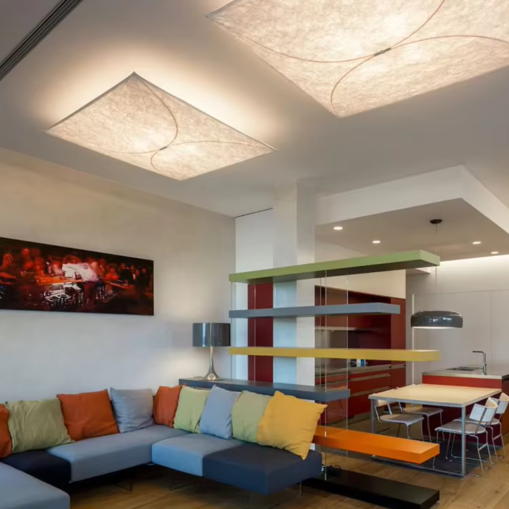 Ethereal Kite Ceiling Light | DuPont Paper Fixture for Soft Illumination 5