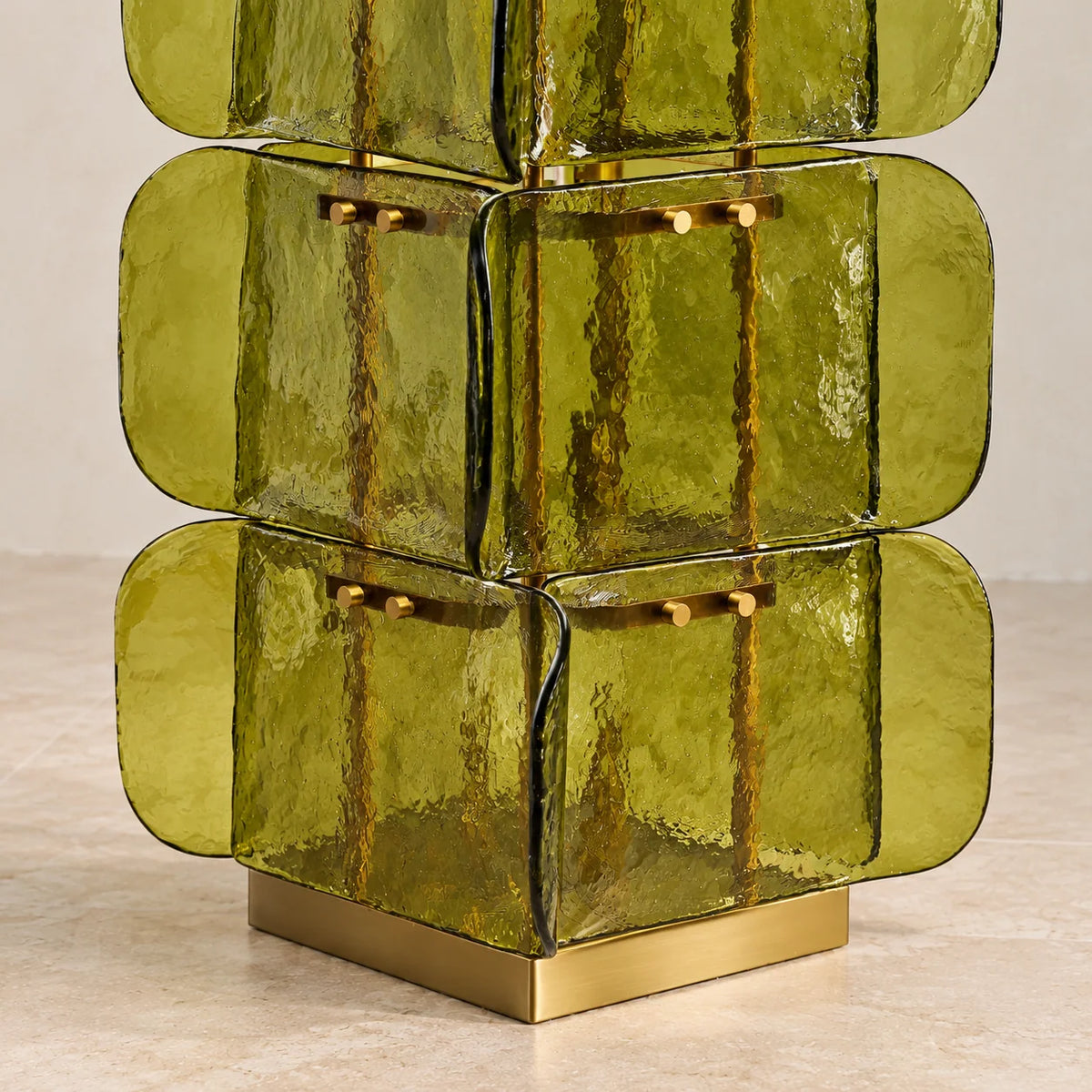 GlassGlow Collection | Modern Floor Lamp with Hand-Blown Glass Panels | Architectural Design for Ambient Lighting 3
