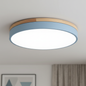 Horizon | Flush Mount Ceiling Light with Ultra-Thin Design & Wood Accent | Modern Illumination for Spacious Living 9