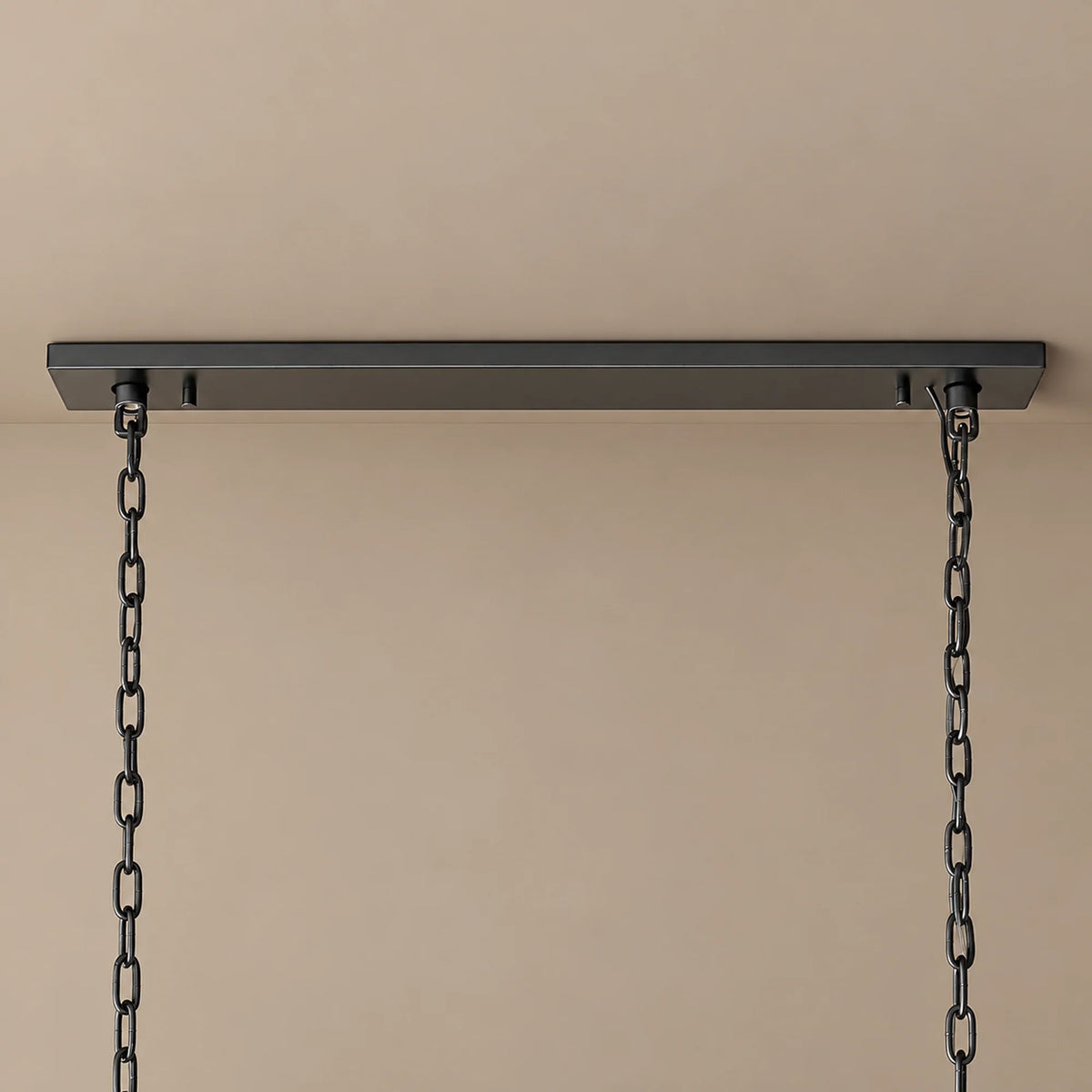 Linear Collection | Alabaster Chandelier with Hand-Cut Spanish Alabaster Panels | Rectangular Frame Lighting for Kitchen Island and Dining Table 6