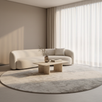Luxurious Round Plush Area Rug with Soft Texture | Cozy Living Room Rugs for Enhanced Comfort 7