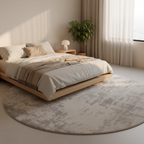 Luxurious Round Plush Area Rug with Soft Texture | Cozy Living Room Rugs for Enhanced Comfort 8