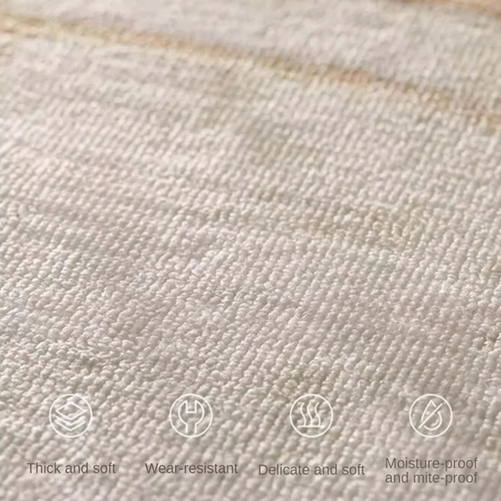 Luxury Round Area Rug | Soft Cream Design with Non-Slip Backing | Cozy Comfort for Living Room 4