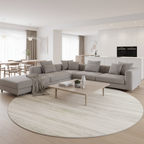Luxury Round Area Rug | Soft Plush Texture with Non-Slip Design | Washable Rugs for Cozy Living Spaces 0