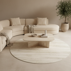 Luxury Round Area Rug | Soft Plush Texture with Non-Slip Design | Washable Rugs for Cozy Living Spaces 1
