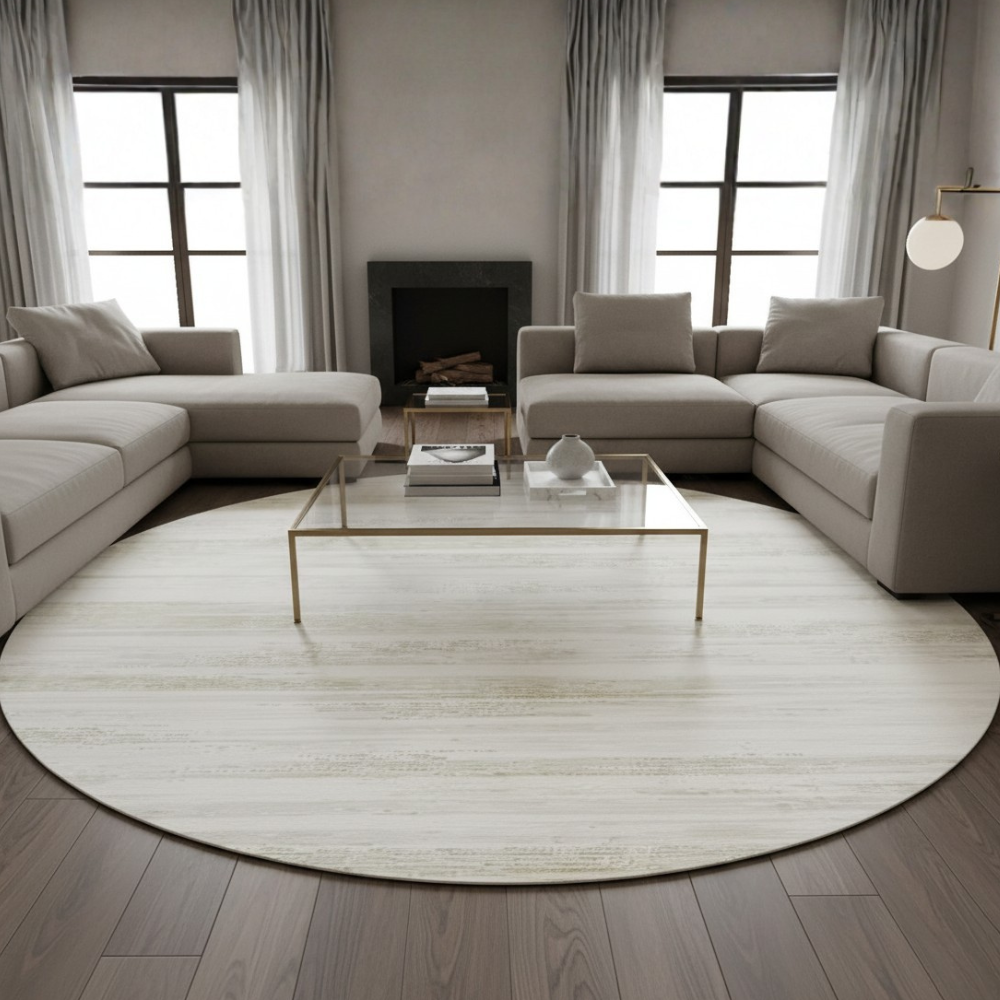 Luxury Round Area Rug | Soft Plush Texture with Non-Slip Design | Washable Rugs for Cozy Living Spaces 2