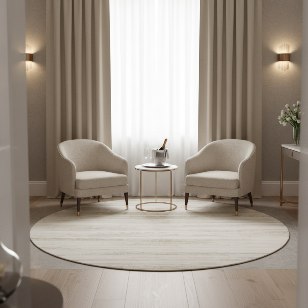 Luxury Round Area Rug | Soft Plush Texture with Non-Slip Design | Washable Rugs for Cozy Living Spaces 3