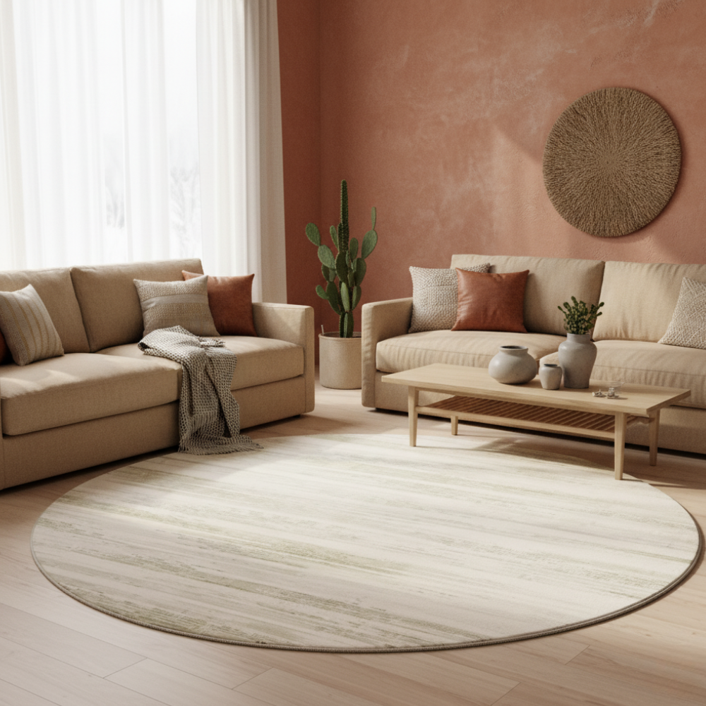 Luxury Round Area Rug | Soft Plush Texture with Non-Slip Design | Washable Rugs for Cozy Living Spaces 5