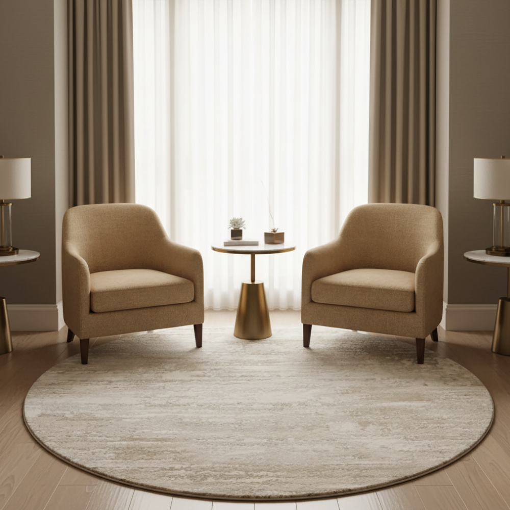 Luxury Round Area Rug | Soft Plush Texture with Non-Slip Design | Washable Rugs for Cozy Living Spaces 6