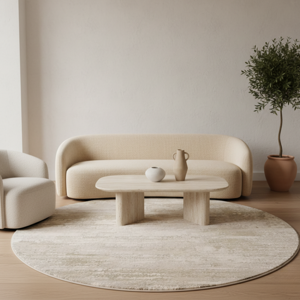 Luxury Round Area Rug | Soft Plush Texture with Non-Slip Design | Washable Rugs for Cozy Living Spaces 8