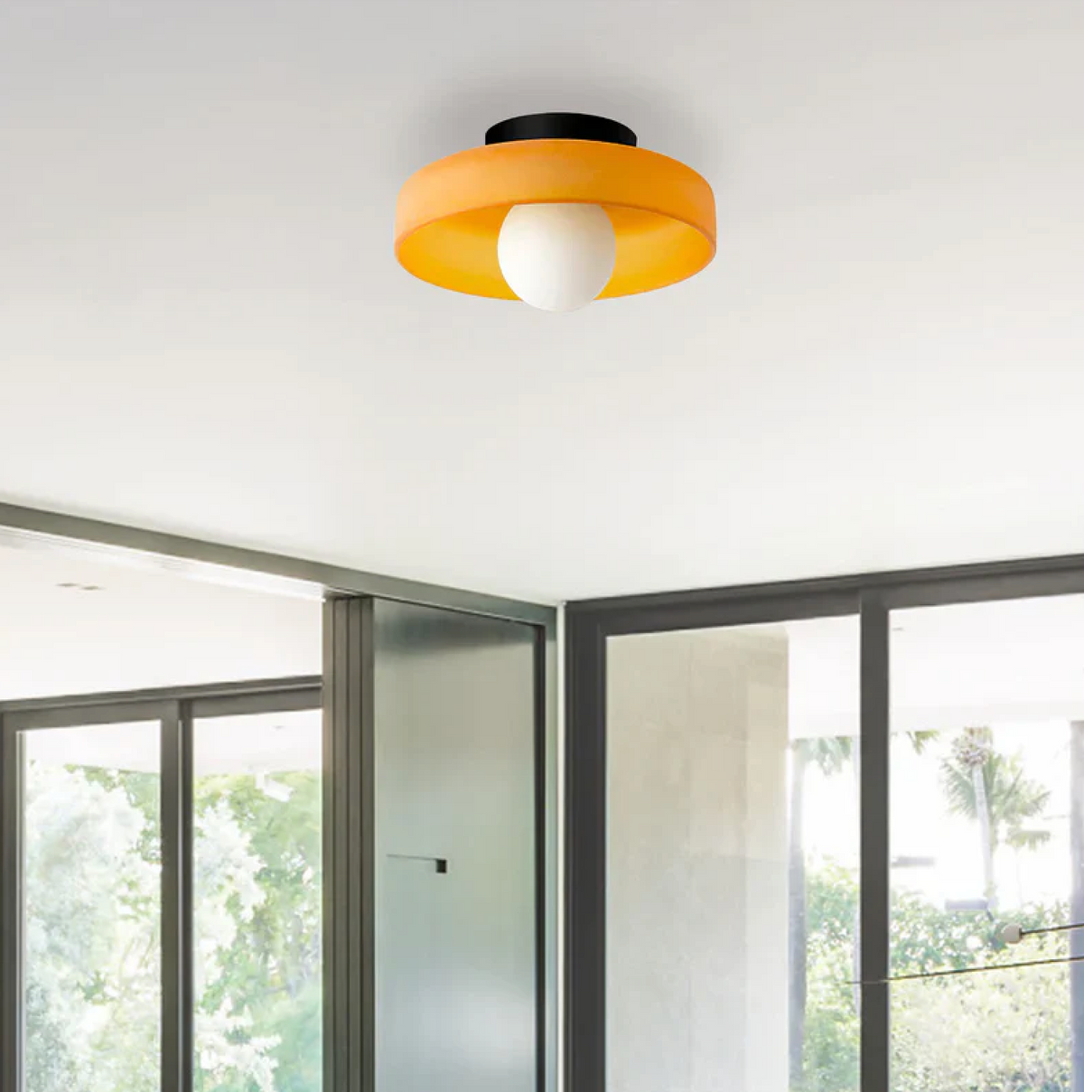 Mid-Century Modern Wall Sconce Light with Dual-Layered Glass Design | Versatile Fixture for Artistic Illumination 1