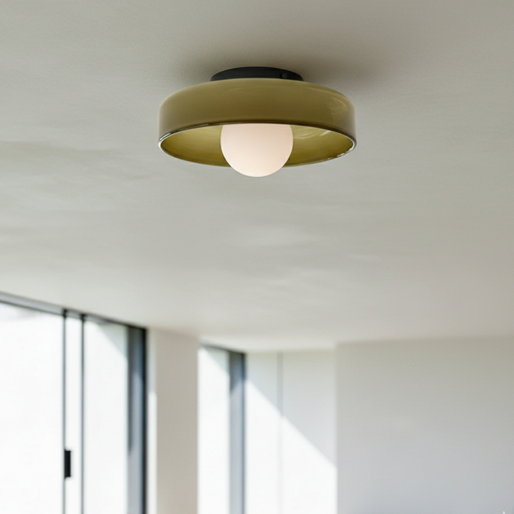 Mid-Century Modern Wall Sconce Light with Dual-Layered Glass Design | Versatile Fixture for Artistic Illumination 6