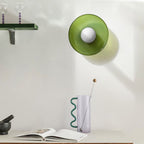 Mid-Century Modern Wall Sconce Light with Dual-Layered Glass Design | Versatile Fixture for Artistic Illumination 7