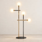 Milano Collection | Modern Floor Lamp with Opaline Glass Globes | Mid-Century Style for Cozy Living Room Lighting 1