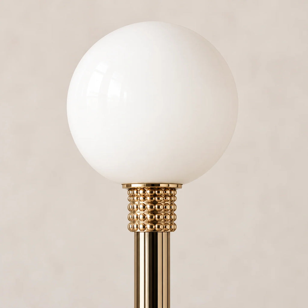 Milano Collection | Modern Floor Lamp with Opaline Glass Globes | Mid-Century Style for Cozy Living Room Lighting 3