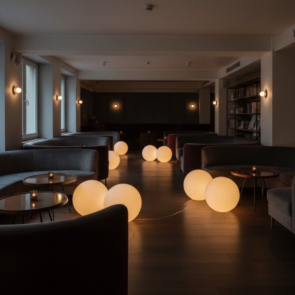 Modern Floor Lamp with Unique Resin Globe Design | Soft Light Diffusion for Cozy Living Room Ambiance 3
