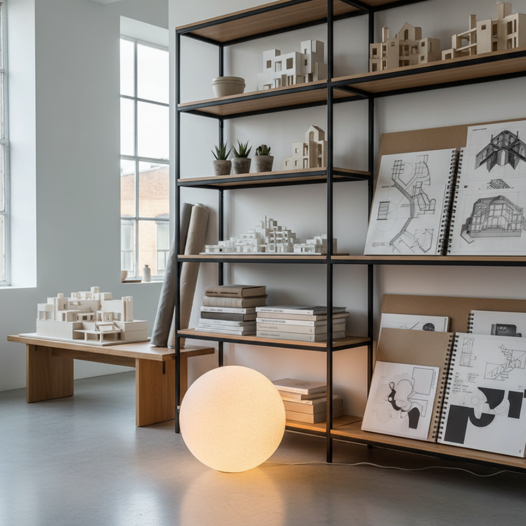 Modern Floor Lamp with Unique Resin Globe Design | Soft Light Diffusion for Cozy Living Room Ambiance 5