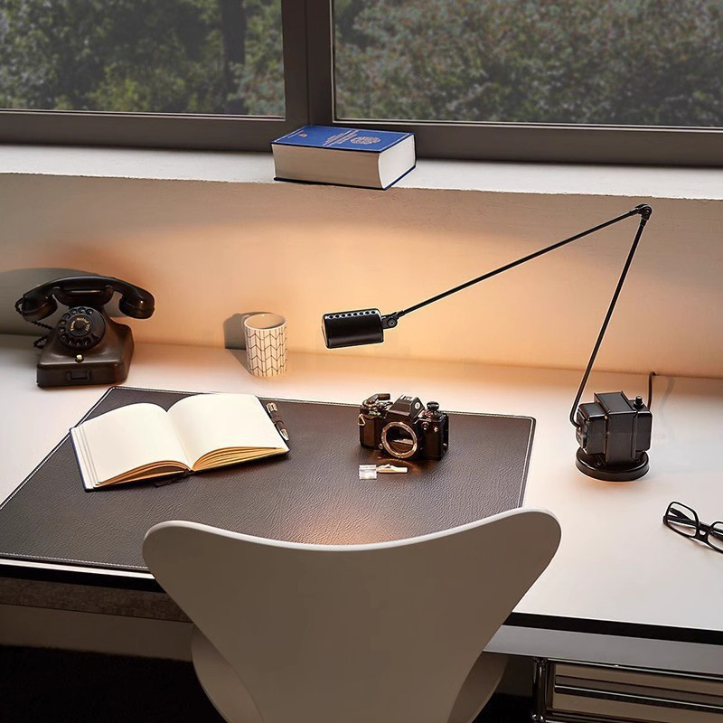 Modern LED Desk Lamp with Adjustable Arm & Dimmable Lighting | Perfect for Home Office Use