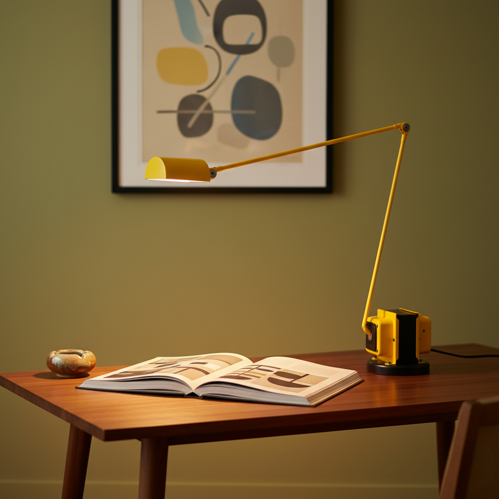 Modern LED Desk Lamp with Adjustable Arm & Dimmable Lighting | Perfect for Home Office Use