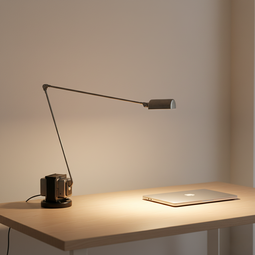Modern LED Desk Lamp with Adjustable Arm & Dimmable Lighting | Perfect for Home Office Use