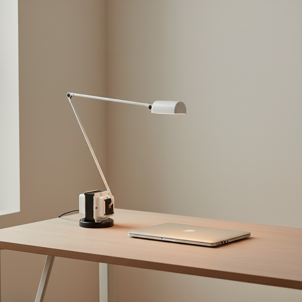 Modern LED Desk Lamp with Adjustable Arm & Dimmable Lighting | Perfect for Home Office Use