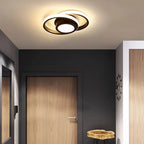 Modern LED Flush Mount Ceiling Light with Energy Efficiency | Sleek Double Ring Design for Contemporary Home Decor 1