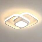 Modern LED Flush Mount Ceiling Light with Energy Efficiency | Sleek Double Ring Design for Contemporary Home Decor 11