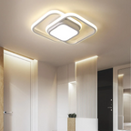 Modern LED Flush Mount Ceiling Light with Energy Efficiency | Sleek Double Ring Design for Contemporary Home Decor 13