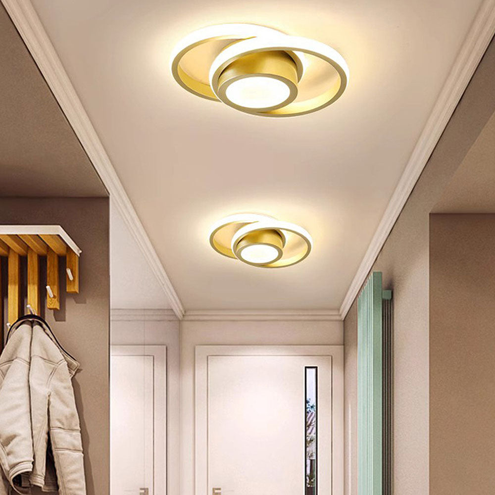 Modern LED Flush Mount Ceiling Light with Energy Efficiency | Sleek Double Ring Design for Contemporary Home Decor 16