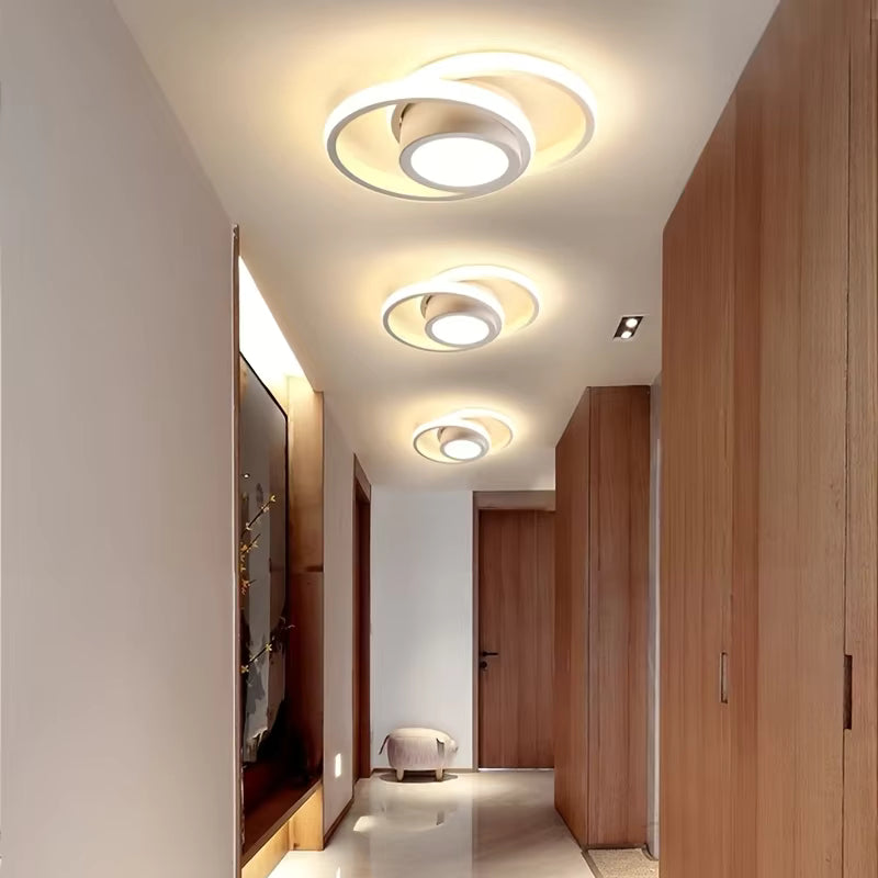 Modern LED Flush Mount Ceiling Light with Energy Efficiency | Sleek Double Ring Design for Contemporary Home Decor 17