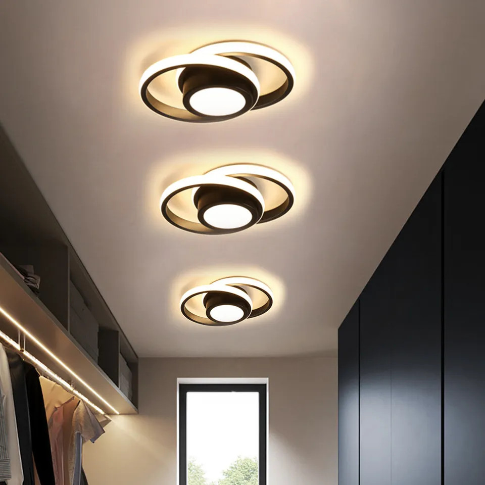 Modern LED Flush Mount Ceiling Light with Energy Efficiency | Sleek Double Ring Design for Contemporary Home Decor 2