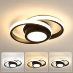 Modern LED Flush Mount Ceiling Light with Energy Efficiency | Sleek Double Ring Design for Contemporary Home Decor 3