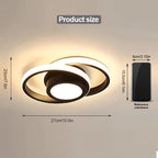 Modern LED Flush Mount Ceiling Light with Energy Efficiency | Sleek Double Ring Design for Contemporary Home Decor 5