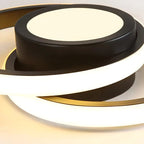 Modern LED Flush Mount Ceiling Light with Energy Efficiency | Sleek Double Ring Design for Contemporary Home Decor 7