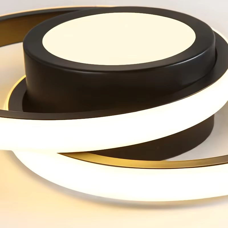 Modern LED Flush Mount Ceiling Light with Energy Efficiency | Sleek Double Ring Design for Contemporary Home Decor 7