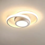Modern LED Flush Mount Ceiling Light with Energy Efficiency | Sleek Double Ring Design for Contemporary Home Decor 9