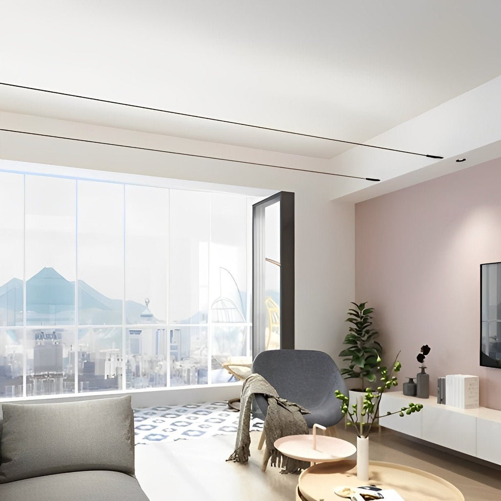 Modern Linear LED Strip Light with Rotatable Base for Adjustable Illumination | Flexible LED Tape Light for Home Décor 2