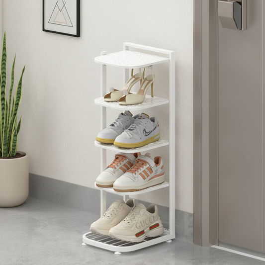 Modern Minimalist | Shoe Rack with Customizable 5-10 Tier Design | Space-Saving Shoe Organizer for Compact Homes 0