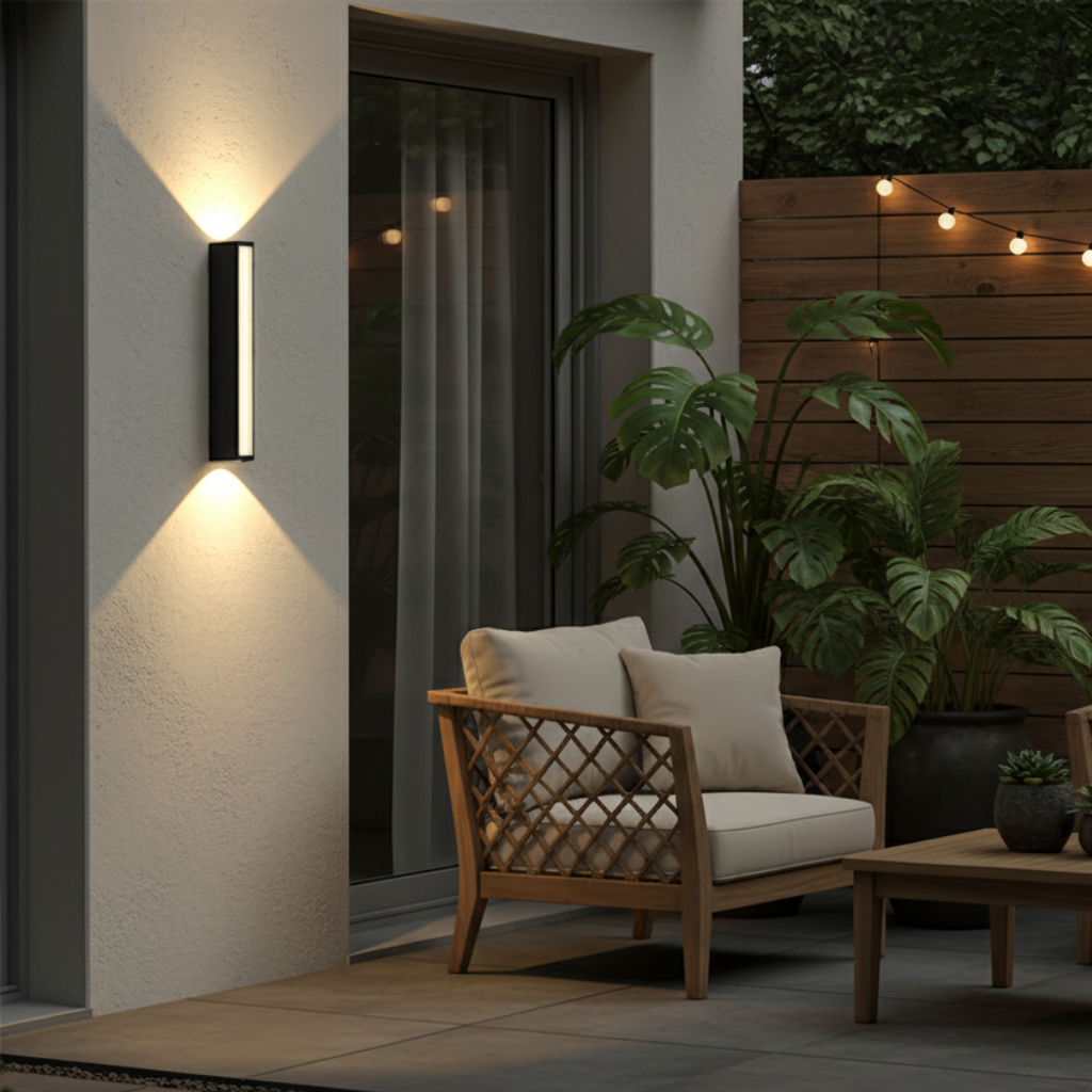 Modern Outdoor Wall Light | Bright LED Sconce with Durable Build | Stylish Illumination for Patios and Gardens 2