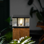 Modern Outdoor Wall Lights | Waterproof Aluminum Garden Light with Textured Glass | Ideal for Pathways and Landscape Lighting 5