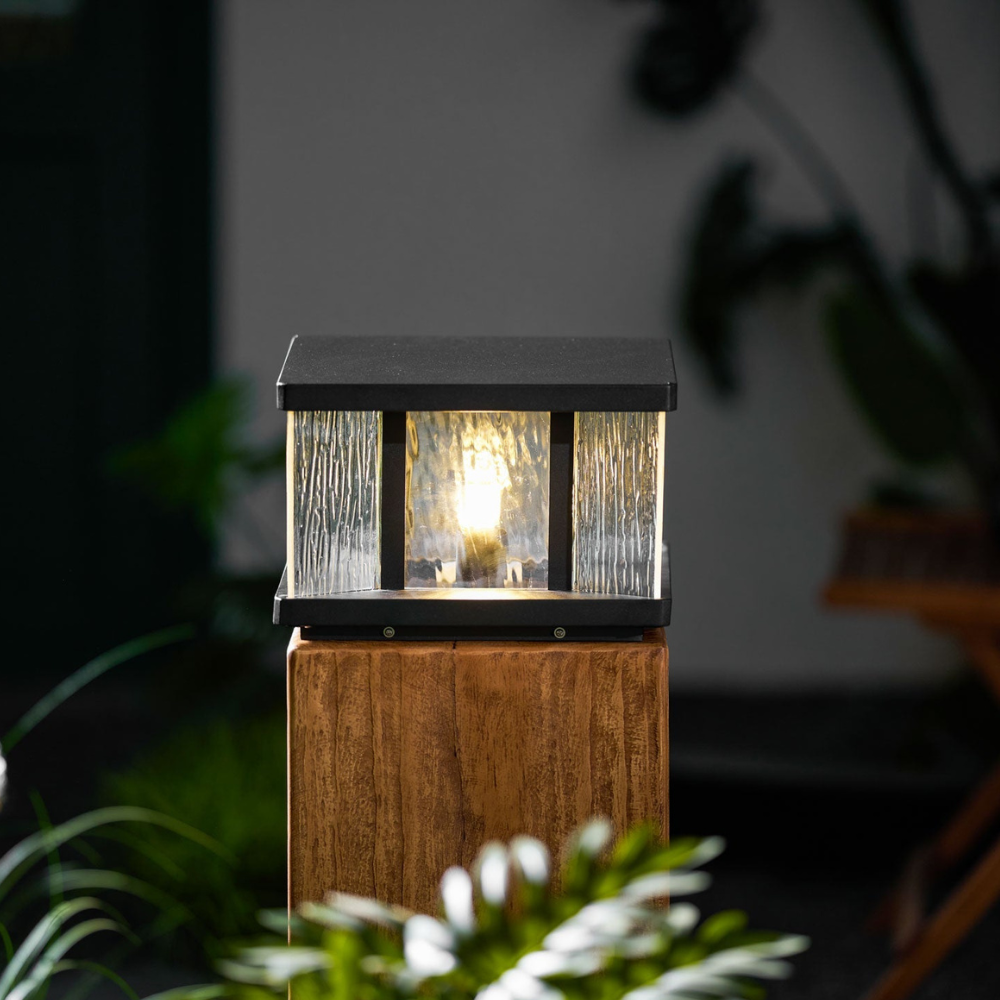 Modern Outdoor Wall Lights | Waterproof Aluminum Garden Light with Textured Glass | Ideal for Pathways and Landscape Lighting 5