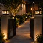 Modern Outdoor Wall Lights | Waterproof Aluminum Garden Light with Textured Glass | Ideal for Pathways and Landscape Lighting 6